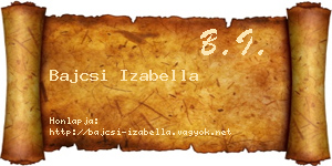 Bajcsi Izabella névjegykártya